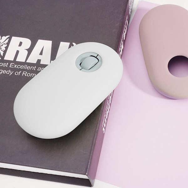 4 st dammskyddande skyddande silikonfodral för PEBBLE Bluetooth-mus