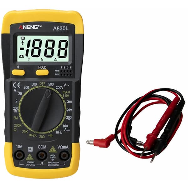 Digitalt LCD-multimeter, DC-tester multimeter