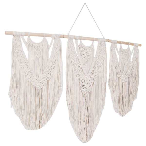Käsin kudottu makrame-seinävaate Boho-puuvillaköyden Boho-tapetti Koti-sisustus