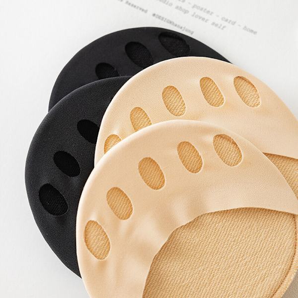2-pakkaus hunajakenno-etujalkasukat kirjotut pehmeät varvassukat beige