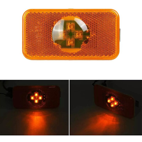 24V auton ja kuorma-auton LED-sivumerkkivalon suuntavilkku 4 kpl kuorma-autoihin FM /