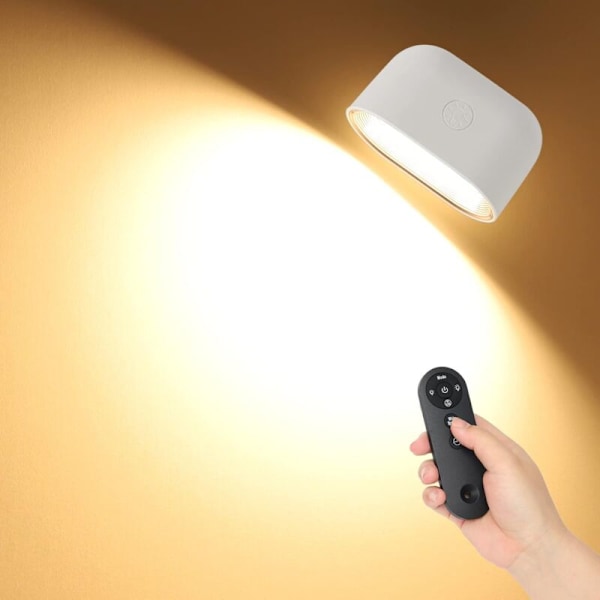 Laddbar LED-vägglampa för inomhusbruk med touchkontroll, RGB-dimmbar, 360° rotation, laddningsbar väggbelysning, magnetisk korridorlampa för sovrum, hall