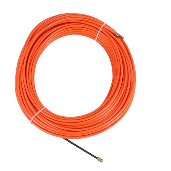 4Mm 30 Meter Orange Guideanordning Nylon Elektrisk Kabel Trækkere Rør Slange Rodder Fisk Tape Wire