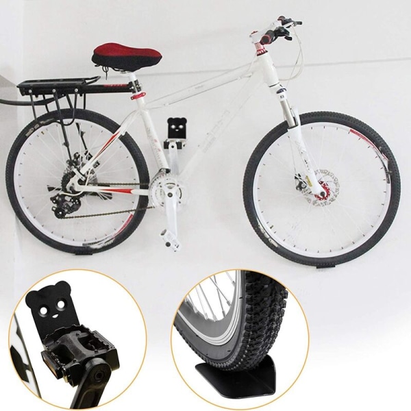 Cykelholder Pedalopbevaring, Cykelholder, Heavy Duty Hold Down Kroge til Vej, Mountainbikes,B