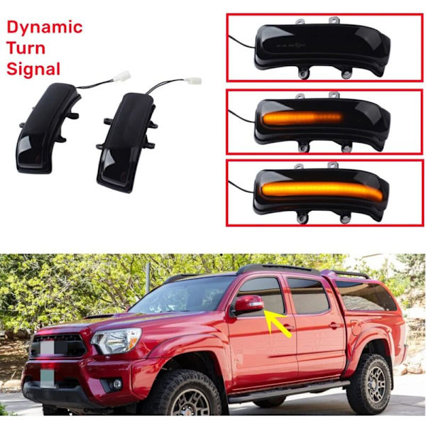 LED-dynaaminen auton sivupeilin vilkkuvalo 4Runner Sienna Fortuner