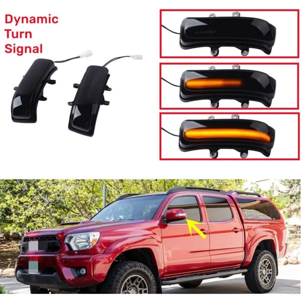 LED Dynamisk Blinklys til Bilsidespejl 4Runner Sienna Fortuner
