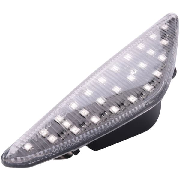 2 stk. LED-sidelys med dynamisk blinklys til bil for X5 E70 X6 E71 E72 X3 F25 Transparent