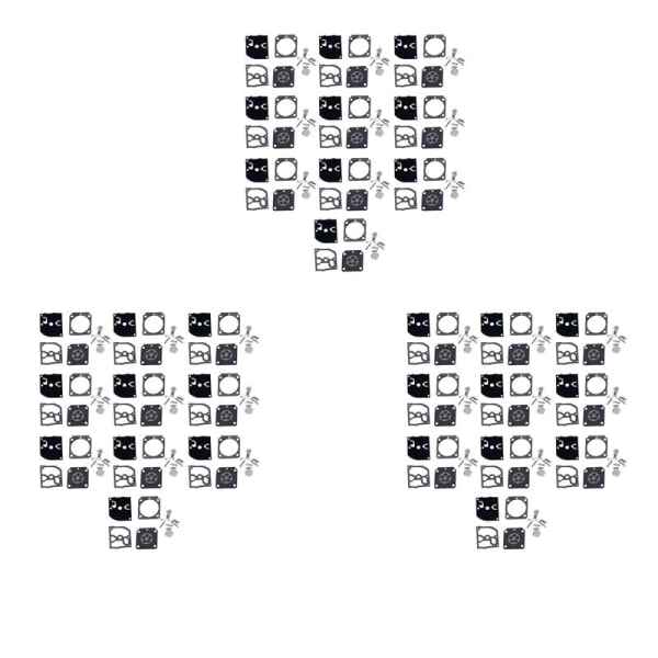 30 set förgasarreparationskit Trimmerdelar RB-100 Membranpackning för HS45 FS55 FS38 BG45 MM55 4137 C1Q