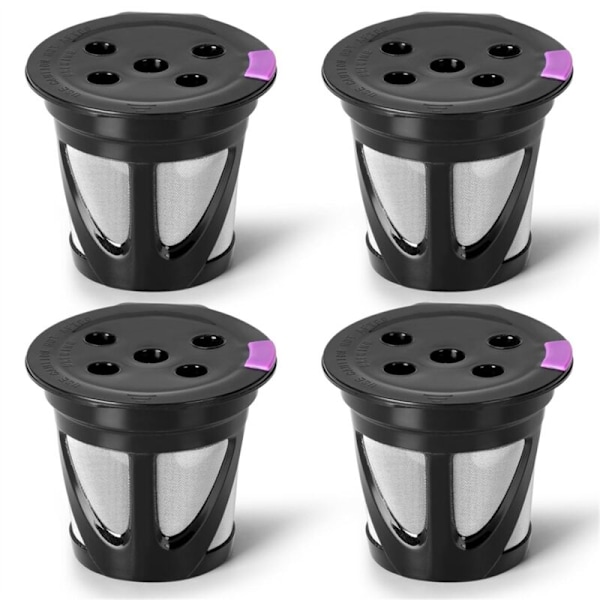 Gjenbrukbare K-kopper for , 4-pakning Universelle Påfyllbare K-kopp Kaffefiltre, for Multistream-serien