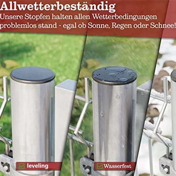 Stål rør støvtett innerplugg diameter 30mm plast flatt hodeplugg rund rør med rustfritt stål flatt hullplugg 20