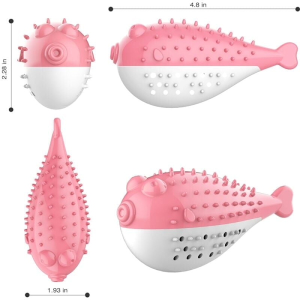 Husdjurstillbehör, ljudande tuggleksaker, kattmynta, fugu, kattandningsleksaker (blå sjö)
