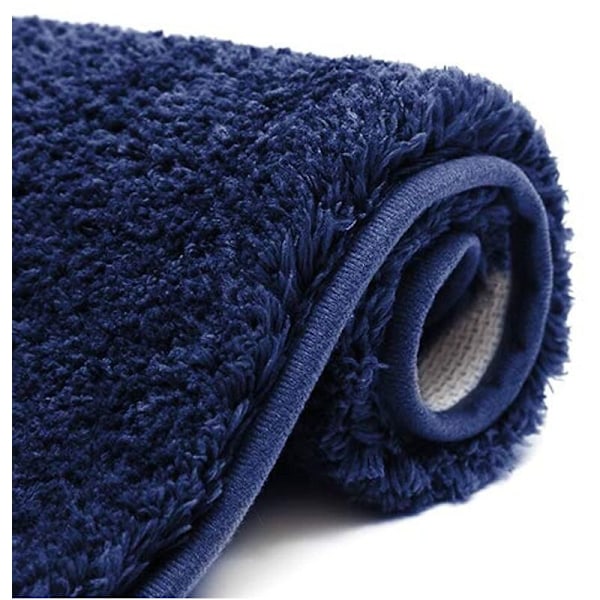 Absorberende Bademåtte Antislip Badeværelsesgulvmåtte Tyk Fluffy Brusemåtte Blød Mikrofiber Maskinvaskbar til Køkken, Toilet, Brusebad Exit (50x80cm Na
