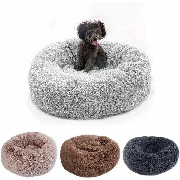 Katteseng, Fluffy Pude, Myk Vaskbar for Hunder Katter (Mørkegrønn, 50 cm), Sunny