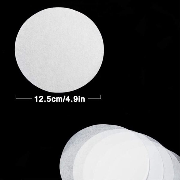 500 st Non-stick Papper, Diameter 12,5cm, Köttfärspapper, Diskar Hamburgare