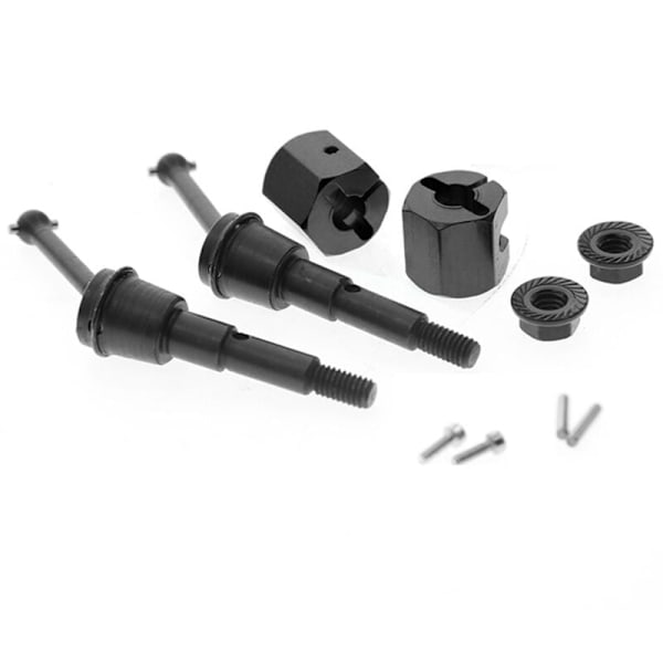 2-pack metall CVD drivaxelmuttrar och adapter för SW-01 SW01 1/24 4WD fjärrkontrollbil uppgraderingsdelar,