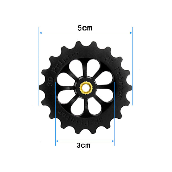 3D-skrivertilbehør Hot End Nivelleringsmuttersett Håndvri Auto Nivelleringsmutter for Ender3 CR10/10S 3D-skriver (Gul+Svart)