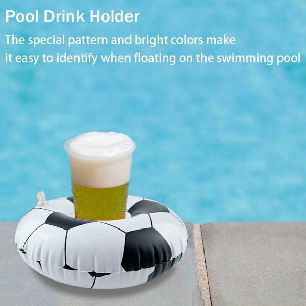 Oppustelig Kopholder til Sommer Pool Fødselsdagsfest (2 stk)