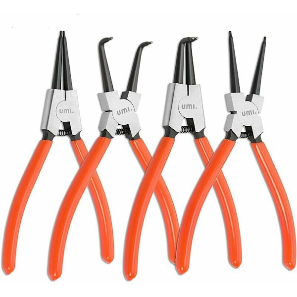 Sats med 4 Cirkelpliers, Inre och Yttre Cirkelpliers med Väska, Längd 180mm, Spetsstorlek 1.6mm-