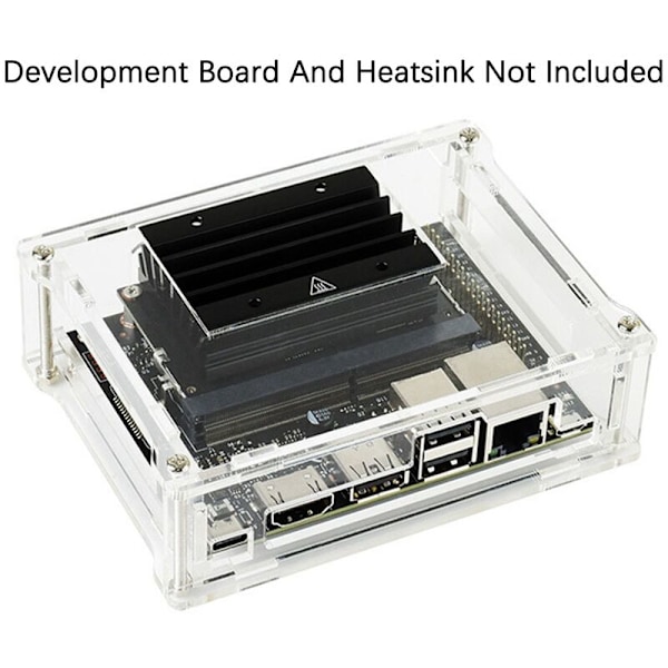 Akrylveske for Nano 2GB Development Kit Development Board Beskyttende Skall