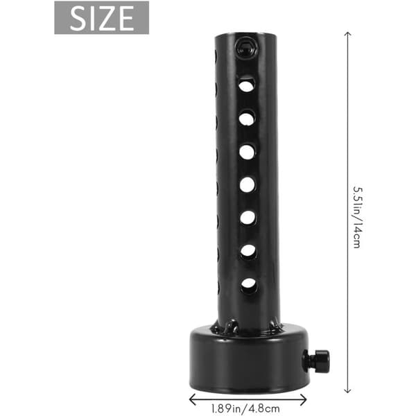 Universal Avgasljuddämpare Baffel DB 48mm Svart