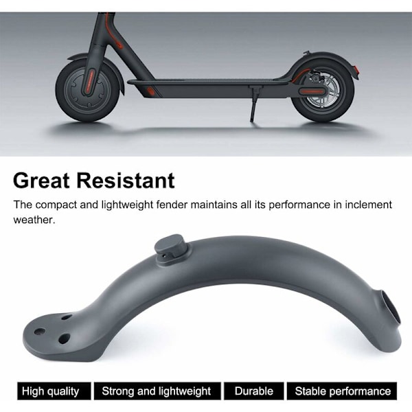 Bakskärm för Xiaomi M365/M365 Pro Scooter med Skruvar och Skruvlock - Fei Yu