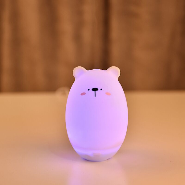 Led Nattelys USB Opladning Opladningskabel Aromaterapi Luftfugter Mini Mindre End 10 Kvadratmeter Luftfugter (Bjørneøje)