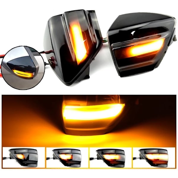 LED dynamisk blinklys sidespeil sekvensiell indikator passer til 2007-2014 C-Max 2011-2019