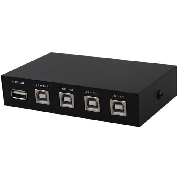 Nyeste Mini 4 Port USB-printer-scanner-delingskontakt