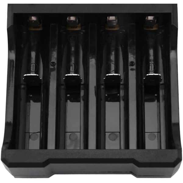 4-slots Genopladelig Batterilader Li-Ion USB Smart til 18350 18500 18650 Aaa