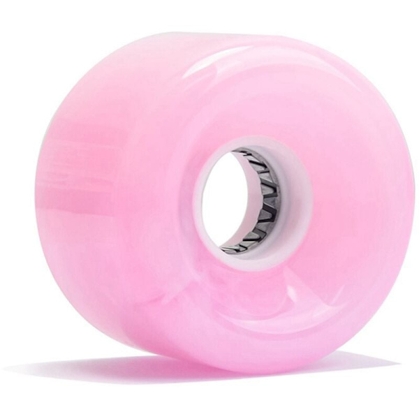 4 stk. Lysende Surfboardhjul, Farve Glitter PU Hjul til Skateboard Longboard, Høj Elasticitet Surfboardhjul Pink