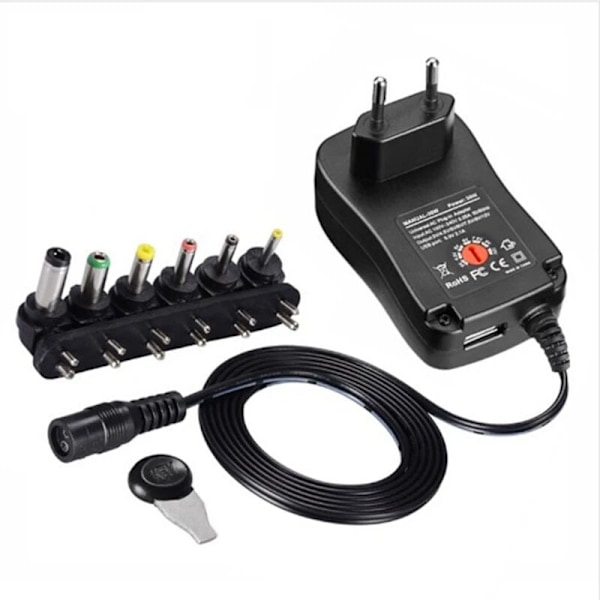 3V-12V 2.1A AC/DC Adapter Justerbar Strømforsyning Universal Adapter Oplader til CCTV LED Pære Bånd