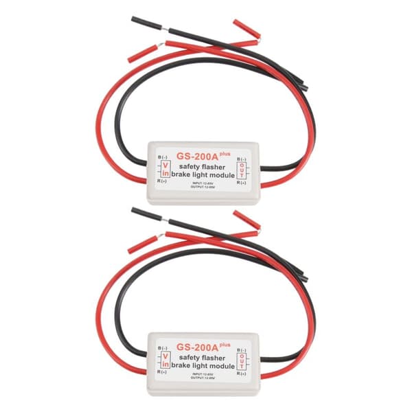 2 stk 10-30 serie bil GS-200A baklys bremse blink stroboskop kontroller modul LED blinklys