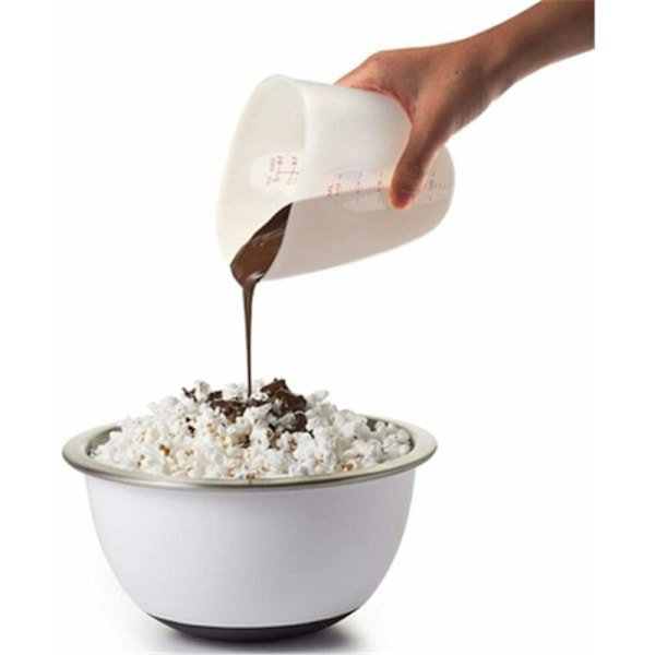 Mätkopp Graderad Mätkopp Silikon Mätkopp Återanvändbar Kökskon Mjöl Mätkopp 250ML/500ML för Matlagning-