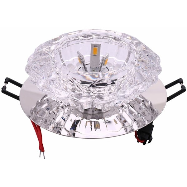 Gang LED Taklampe Stue Krystall Ganglys LED Taklamper Luces Veranda Balkonglampe Varm Hvit 3W
