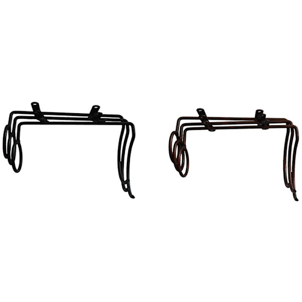3 stk. Smijern Vinstativ Veggmontert Flaskeholder med Skruer Display Flaskeholder Svart