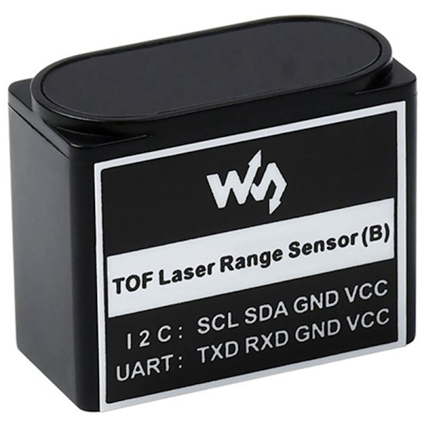 Waveshare TOF-avståndssensor (B) UART-modul I2C seriell portkommunikationsgränssnitt för Raspberry Pi eller Arduino