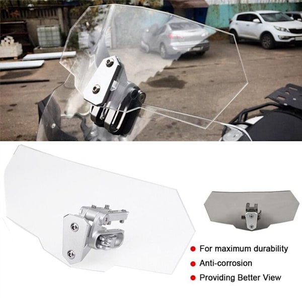 Universal Motorcykel Vindafbøjer Clip på Vindskærm Udvidelser 20CM til Nmax155 PCX150 X-ADV
