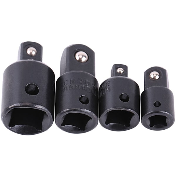 4 kpl Hylsyruuvi-muunninsetti, 1/2\", 3/8\", 1/4\" Hylsyavaimen sovittimet