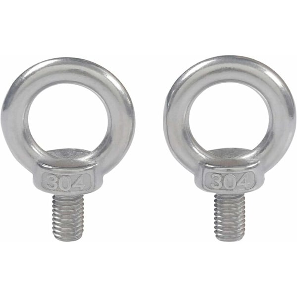 M5x10 304 Rustfrit Stål Hantråd Løfteøje Ring Øjebolt Øjebolt Skrue Maskineri Skulder 10 Stk