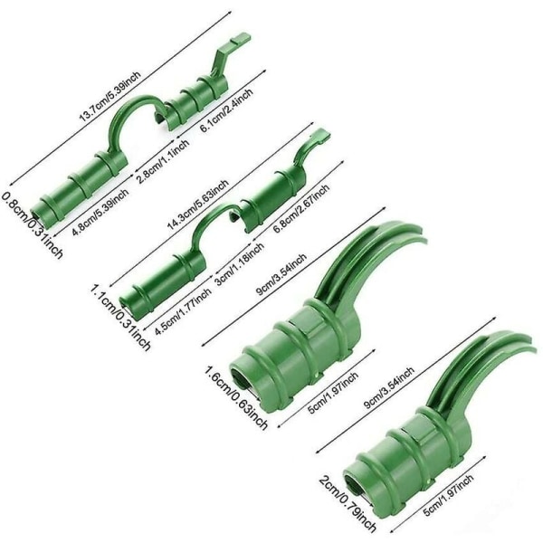 20 stk. drivhusfastgørelsesklemmer drivhus rørklemmer fast værktøj havepresenning solbeskyttelsesklemmer 1,1 cm