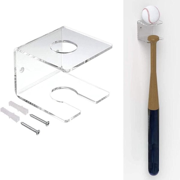 Vertikal Baseball Bat Holder Væghængt Klar Display