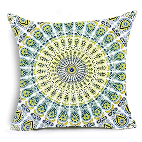 4 stk. Mandala mønster pudebetræk boheme kastepude dekorativ pude sofa pude 45X45 cm