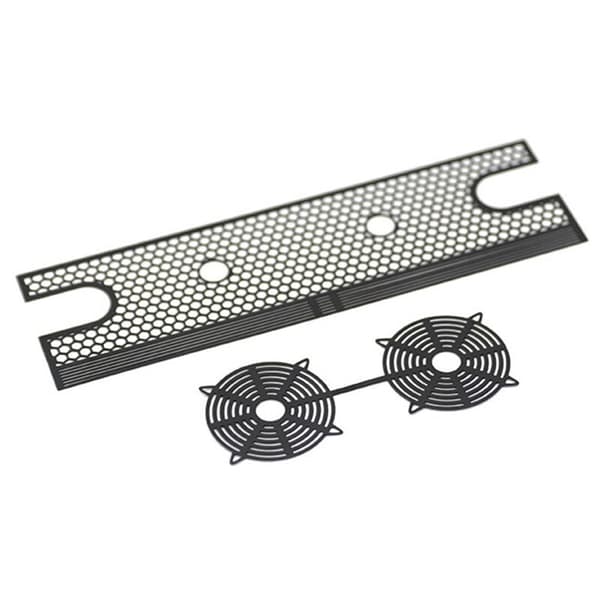 For TRX4 Simulering Tank Radiator Wire Mesh, Modifisert & Oppgradert Tilbehør, Svart