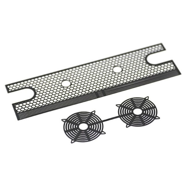 Til TRX4 Simulation Wire Mesh Tank Radiator, Modificeret & Opgraderet Tilbehør, Sort