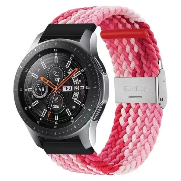 Rem 22 mm för Garmin Huawei Samsung Woven Buckle Watch Strap (B3) B3