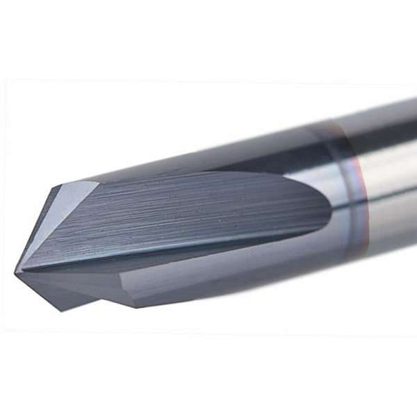 3 stk. 6mm 90 Graders Tarformet Fræser Fløjte Dækket V-Skærer Solid Tungsten Carbide CNC Chamfer Fræser Professionel til Trimning og Afskæring