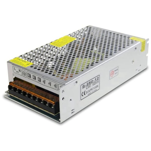 DC 12V 20A 240W Strømforsyning Transformator Bryter AC 110V/220V til DC 12V 20Amp Kobling LED Konverter Adapter(20A)