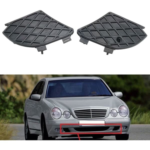 2108850153 Bil Vänster Stötfångare Dimljus Kåpa Blände Grill för E-KLASS W210 E320 E430 E55 1999-2003