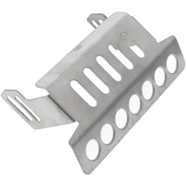 Rustfrit Chassis Rustning Aksel Skid Plate til 1/10 RC Crawler TRX4 -4 Opgraderingsdel