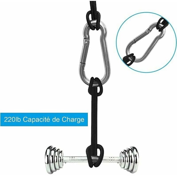 M6 Rustfrit Stål Karabiner, 20 STK Hårdt Arbejde Fastgørelseskarabiner - Rustfrit Stål Karabiner 120kg/260lb Belastningskapacitet, 304 Sving Karabiner Krog